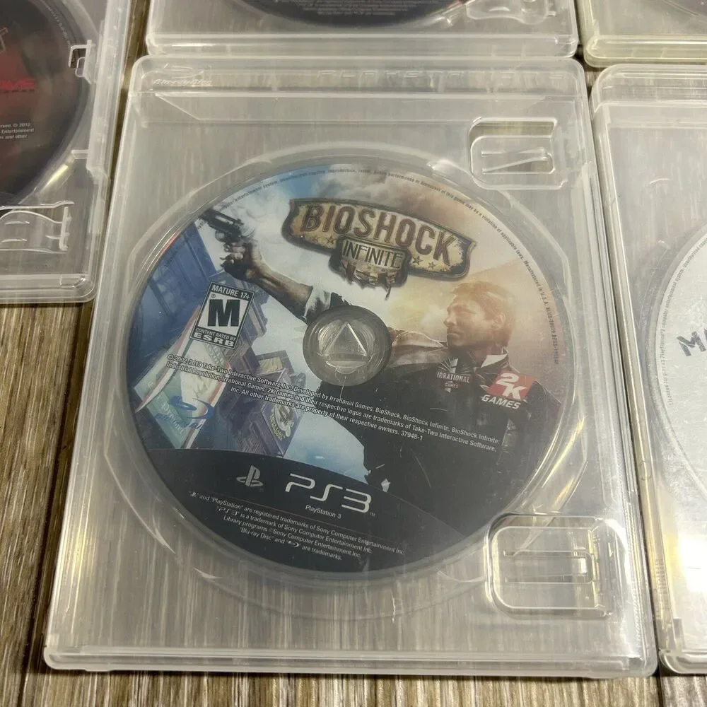 Lot of 5 Sony PlayStation 3 PS3 Games - Madden, MLB, NBA, Bioshock, Brunswick